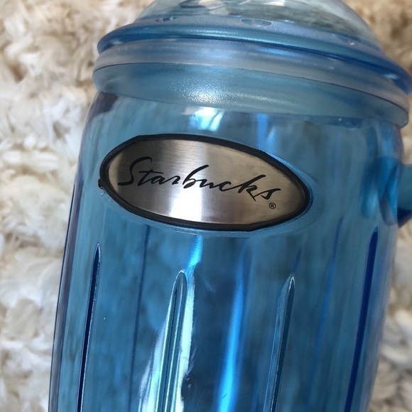 2001 Starbucks 16oz Barista Blue Retro Rocket Tumbler - Picture 3 of 6